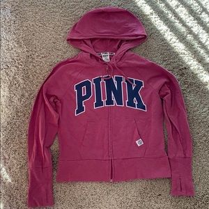 PINK Zipper Sweatshirt